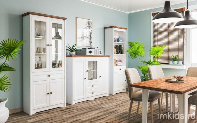 Тумба Тиволи МН-035-04 (белый, дуб стирлинг белый  1380x380x1200)