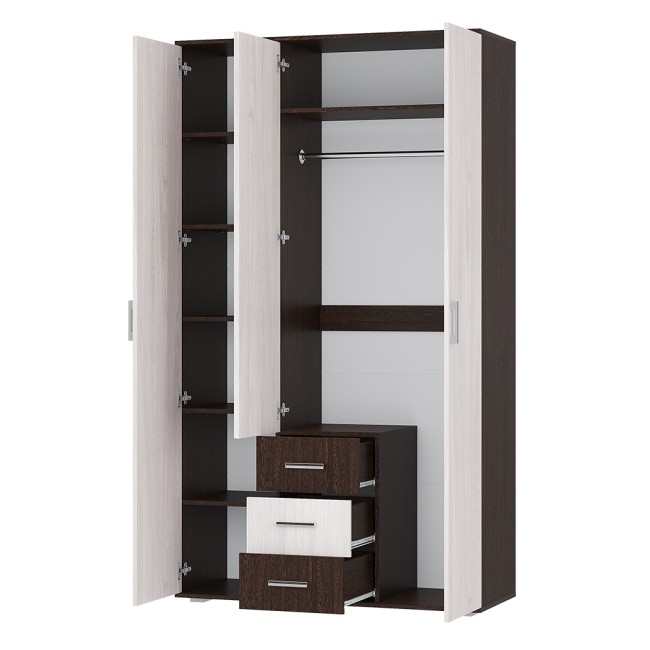 Гостиная Белла, венге/ясень белый. Комплект 2 Гостиная Белла, венге/ясень белый. Комплект 2