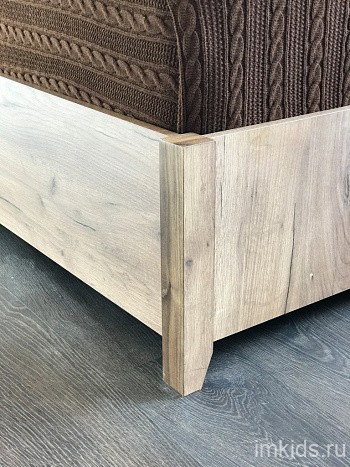 Кровать с ортопедическим основанием (металл) Nature 306 Люкс 180х200, крафт