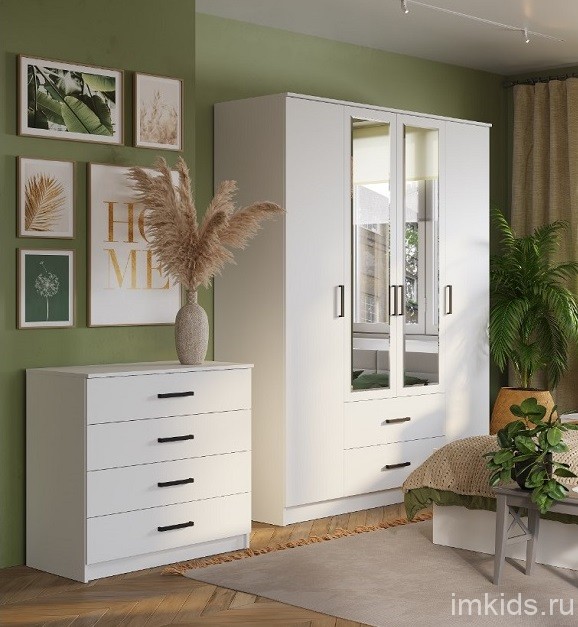 Шкаф 4-х створчатый Фьюжн ШК-14