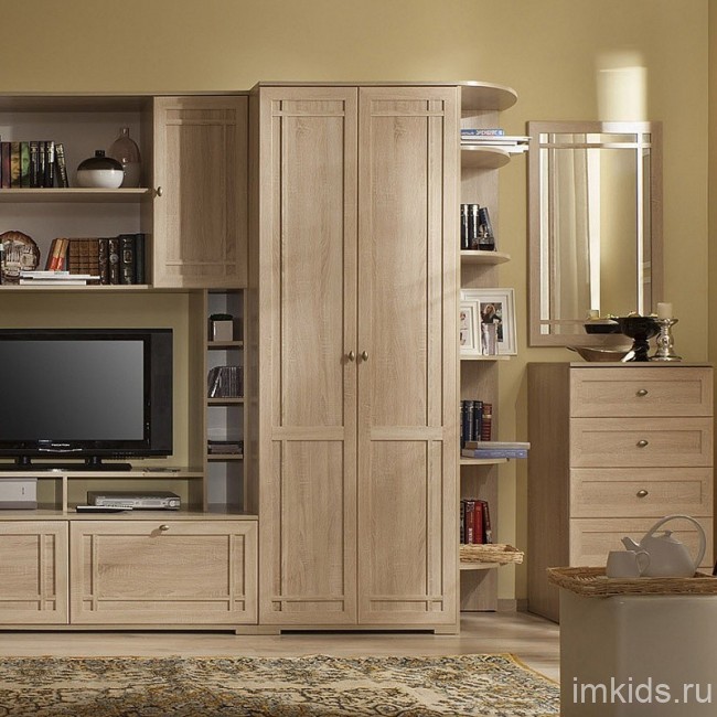 Полка угловая Sherlock 14, дуб сонома