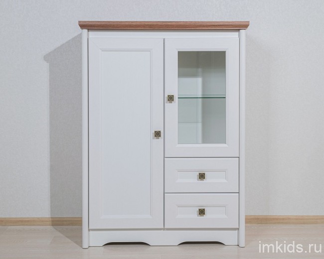 Тумба Тиволи МН-035-05 (белый, дуб стирлинг белый  900x380x1200)