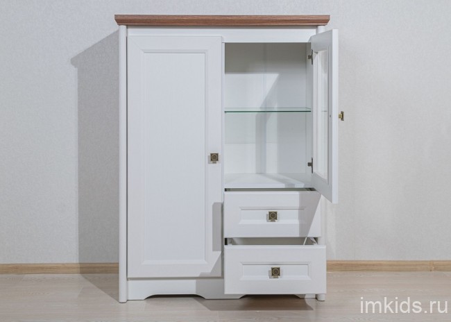 Тумба Тиволи МН-035-05 (белый, дуб стирлинг белый  900x380x1200)