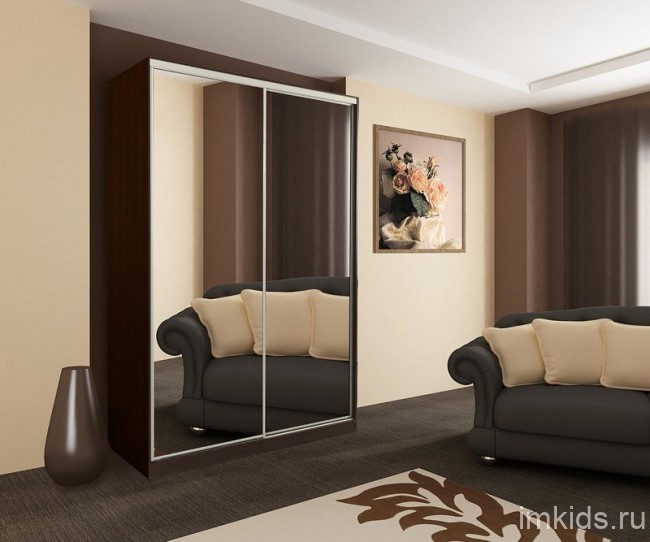 Шкаф-купе Рио 4-600 (венге зеркальный  1200х604х2305)