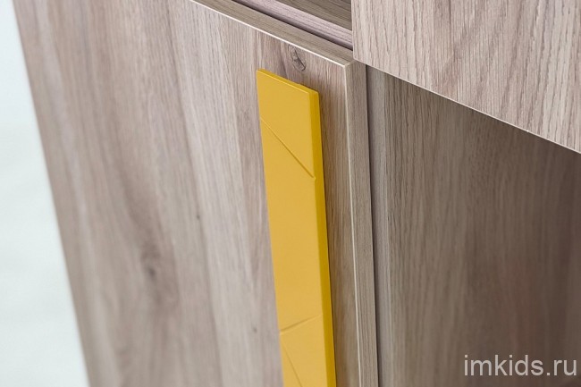 Шкаф комбинированный Лайк 14.01 (дуб мария горчица, дуб мария  700x420x1760)