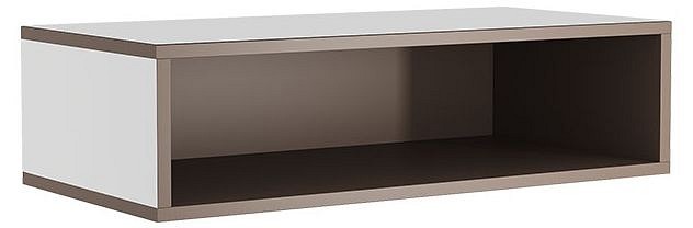 Полка Лайк 48 (белый, какао   670x370x160)