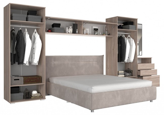 Гарнитур для спальни Лайк КС111 (дуб мария дуб мария, какао капучино )