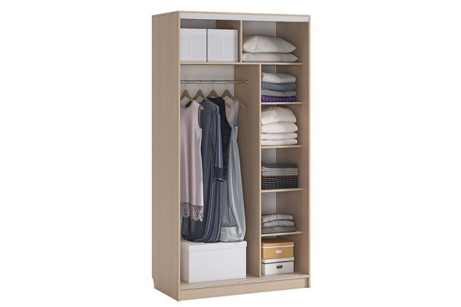 Шкаф-купе Рио 4-600 (дуб сонома зеркальный  1200х604х2305)