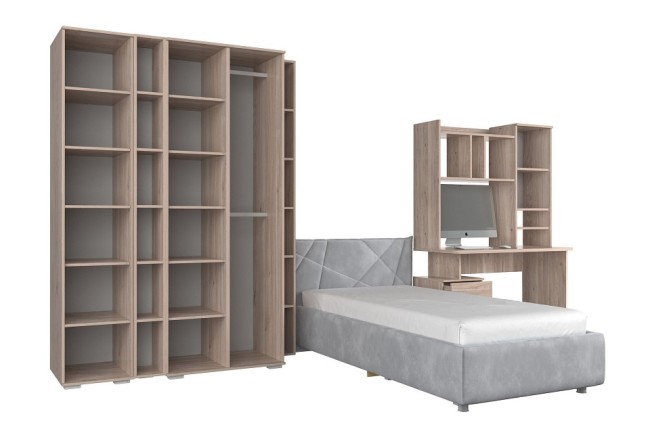 Гарнитур для детской Лайк К148 (дуб мария горчица, дуб мария медовый )