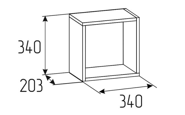 Куб 1 белый Лойс 98