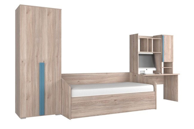 Гарнитур для детской Лайк К11 (дуб мария дуб мария, индиго  )