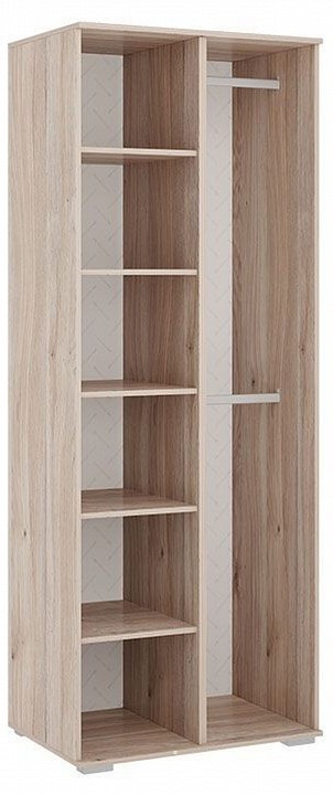 Шкаф платяной Алина (дуб мария белый с цветным рисунком  802x546x2100)