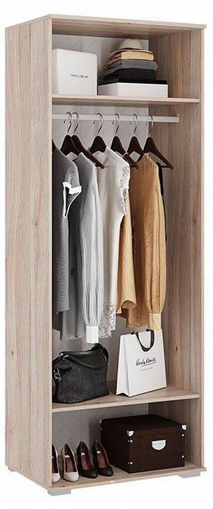 Шкаф платяной Алина (дуб мария белый с цветным рисунком  802x546x2100)