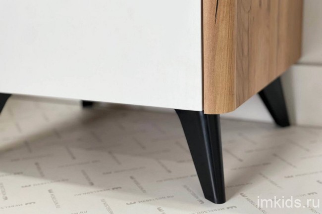 Тумбочка Адам (дуб крафт золотой белое дерево  464x401x450)