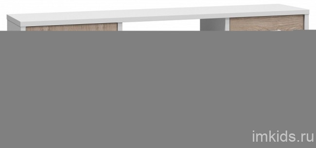 Тумба под ТВ Виктория ВИ-01К (белый структурный дуб роше  1600x350x600)