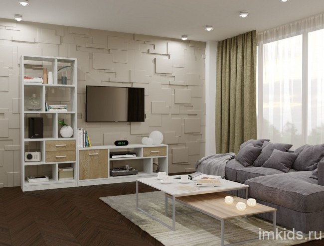 Тумба под ТВ Виктория ВИ-01К (белый структурный дуб роше  1600x350x600)