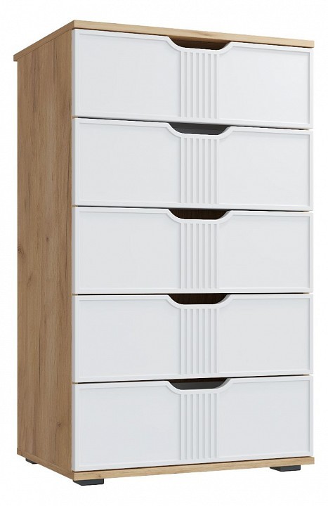 Комод Эмилия ЭЛ-18 (дуб крафт золотой меренга  600х1011х450)