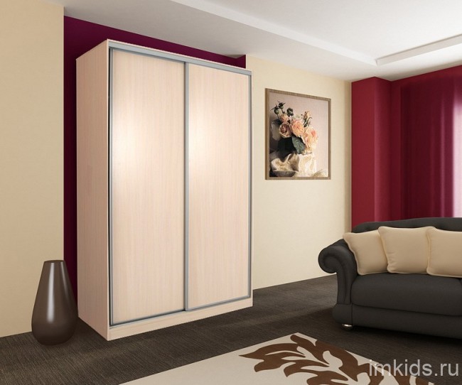 Шкаф-купе Рио 5-600 (дуб млечный дуб млечный  1200х604х2305)