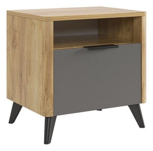 Тумбочка Адам (дуб крафт золотой графит  464x401x450)