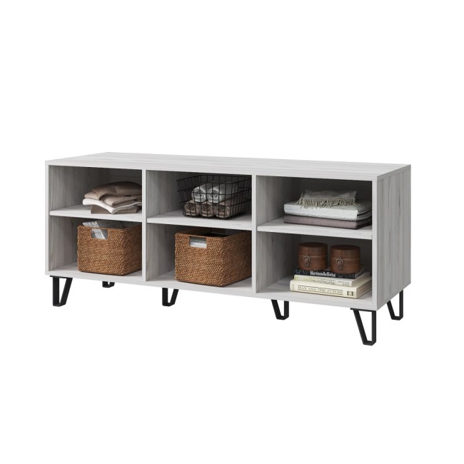 Тумба под телевизор Солана, ясень анкор/смоки софт