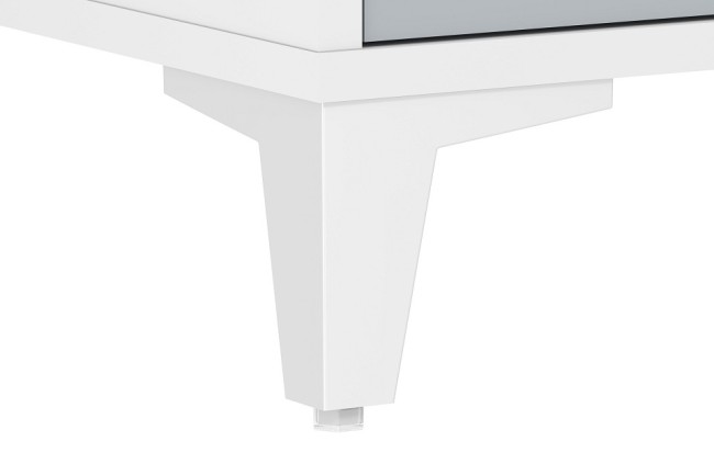 Стол письменный Морти НМ 041.16 (белый дуб бунратти, серый  1302x600x760)