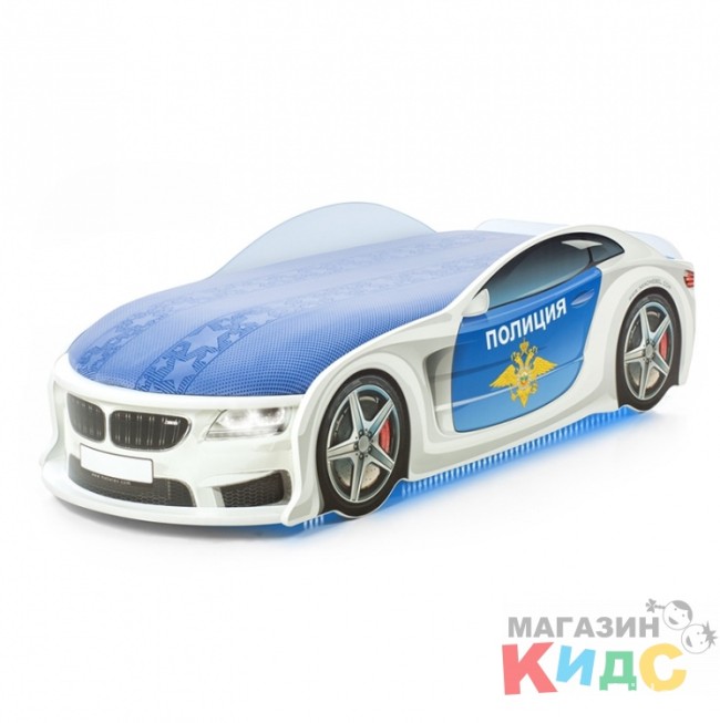 Кровать-машина Futuka Kids UNO с подъемным матрасом