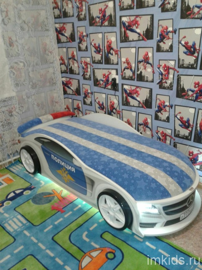 Кровать-машина Futuka Kids UNO с подъемным матрасом