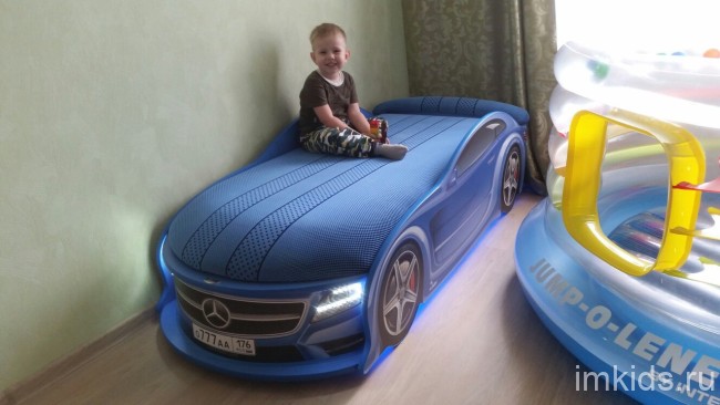 Кровать-машина Futuka Kids UNO с подъемным матрасом