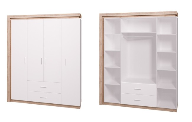 Шкаф 4-х дверный 16 Люмен