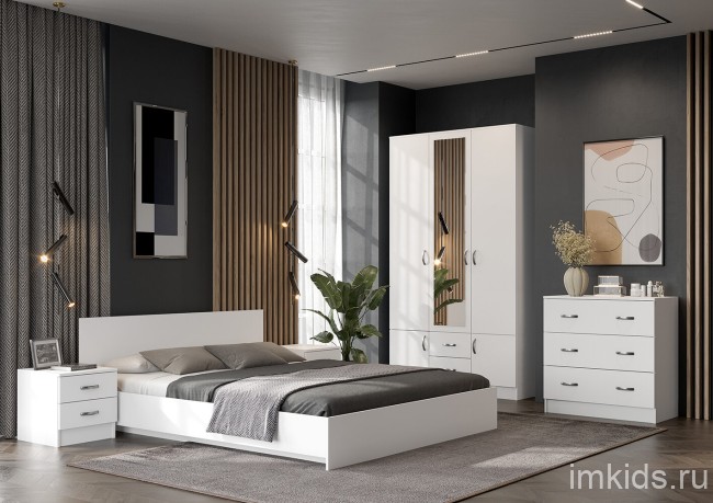 Комод с ящиками Ронда КМ-02, белый