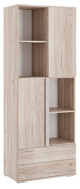 Шкаф комбинированный Лайк 14.01 (дуб мария галька, дуб мария  700x420x1760)