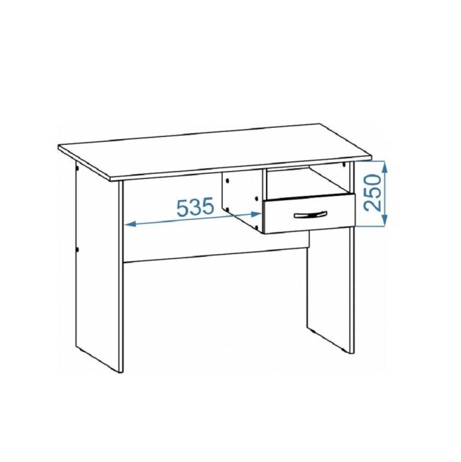 Стол письменный Практик-1, венге