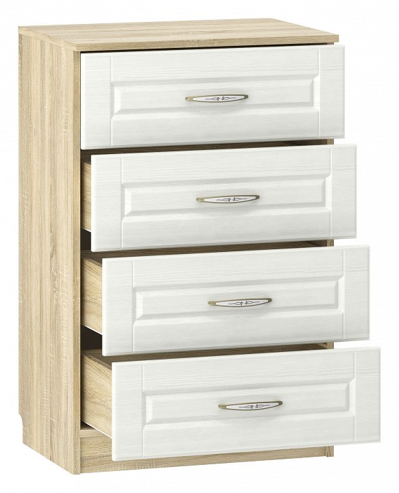 Комод Оливия НМ 040.38 (дуб сонома белый  602x420x928)