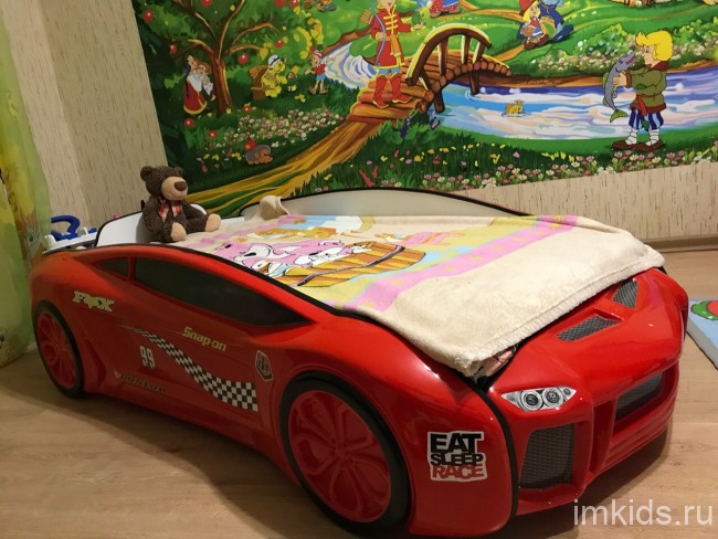 Кровать-машинка "Ламба Next" (под матрас 160х80)