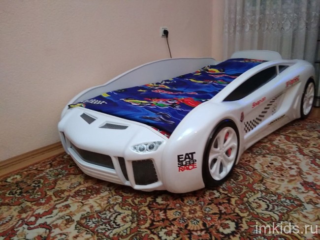 Кровать-машинка "Ламба Next" (под матрас 160х80)