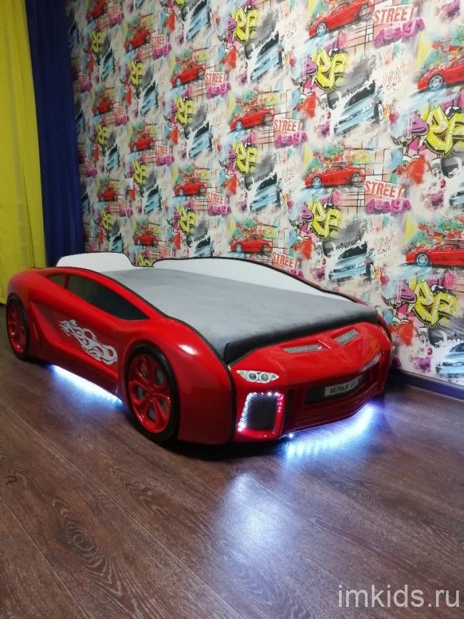 Кровать-машинка "Ламба Next" (под матрас 160х80)