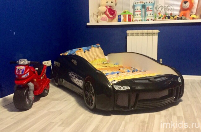 Кровать-машинка "Ламба Next" (под матрас 160х80)