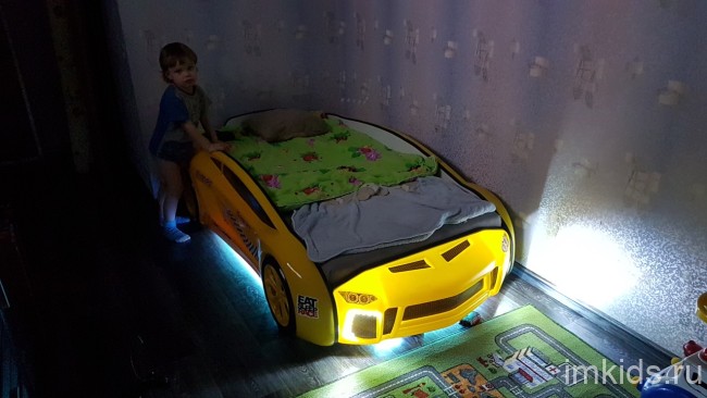 Кровать-машинка "Ламба Next" (под матрас 160х80)