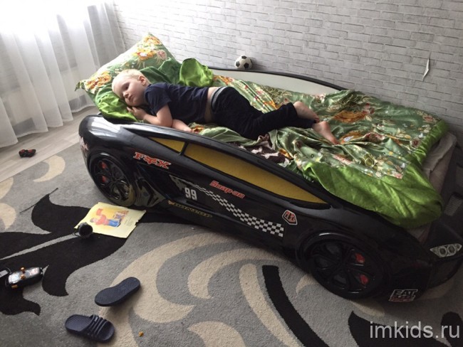 Кровать-машинка "Ламба Next" (под матрас 160х80)