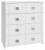 Комод Изабель ИЗ-50К (белое дерево белый структурный  800x450x866)