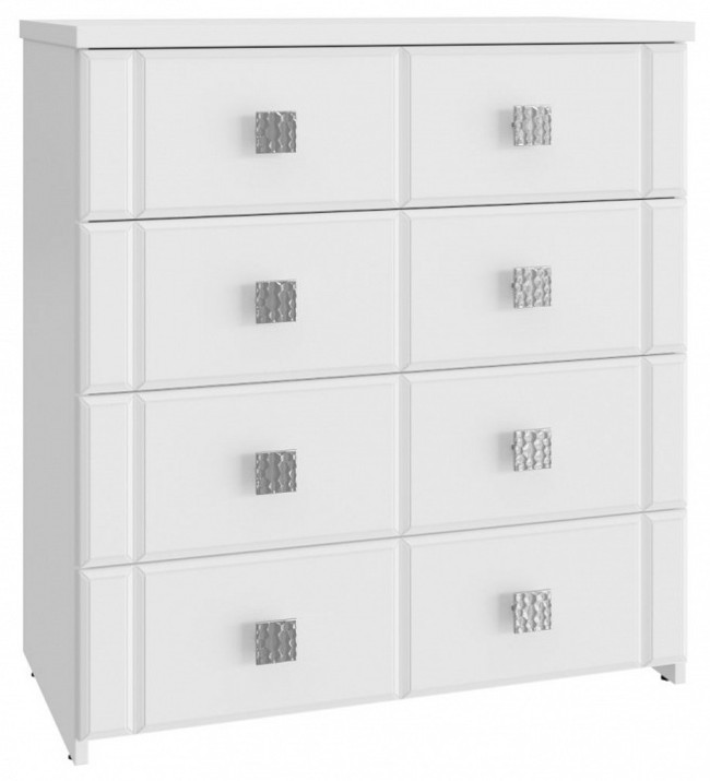 Комод Изабель ИЗ-50К (белое дерево белый структурный  800x450x866)