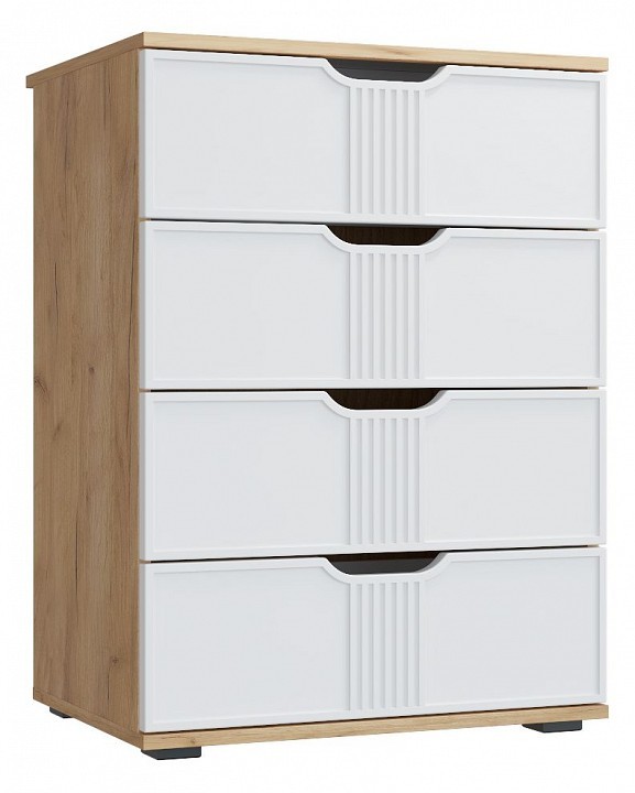 Комод Эмилия ЭЛ-19 (дуб крафт золотой меренга  600х820х450)