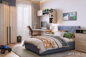 Гарнитур для детской Лайк К118 (дуб мария графит, дуб мария графит )