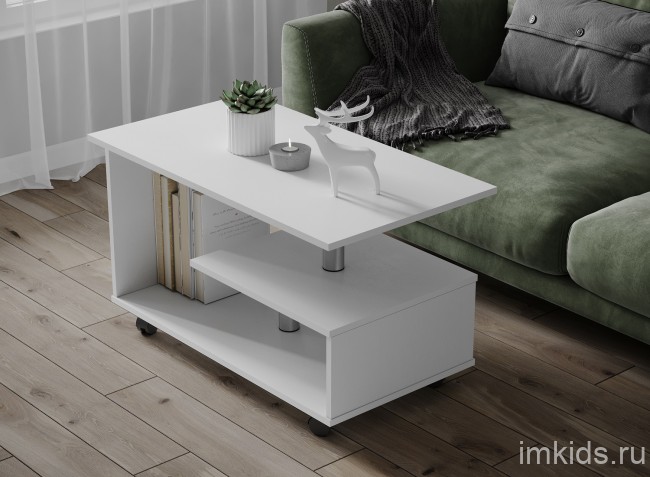 Столик журнальный Консул-5, белый