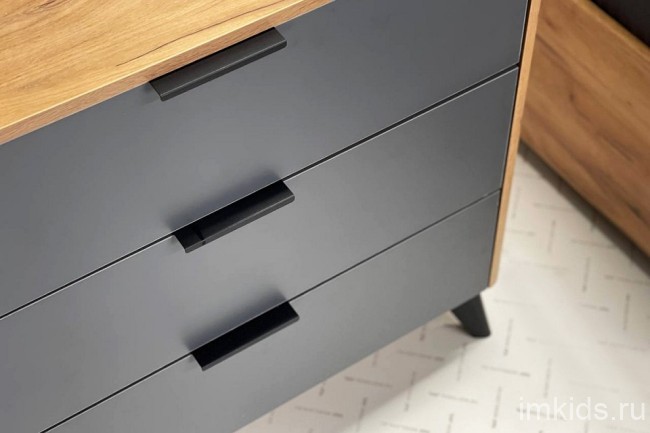 Комод Адам (дуб крафт золотой графит  800x420x736)