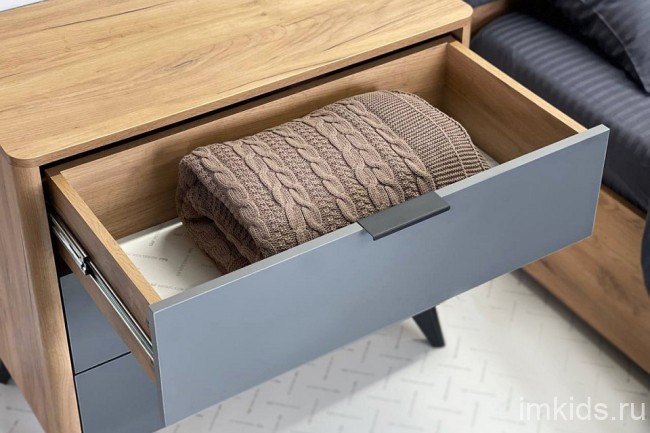 Комод Адам (дуб крафт золотой графит  800x420x736)