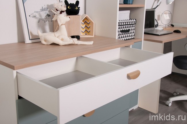 Комплект мебели серии "Гретта" серо-зеленый