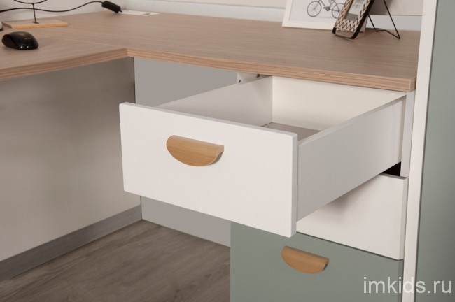 Комплект мебели серии "Гретта" серо-зеленый