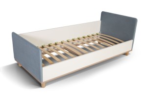 Барни Кровать КР (190х80 серо-голубой )