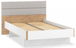 Кровать Морти НМ 041.20 (белый  серый Ultra smoke 2042x1406x960)